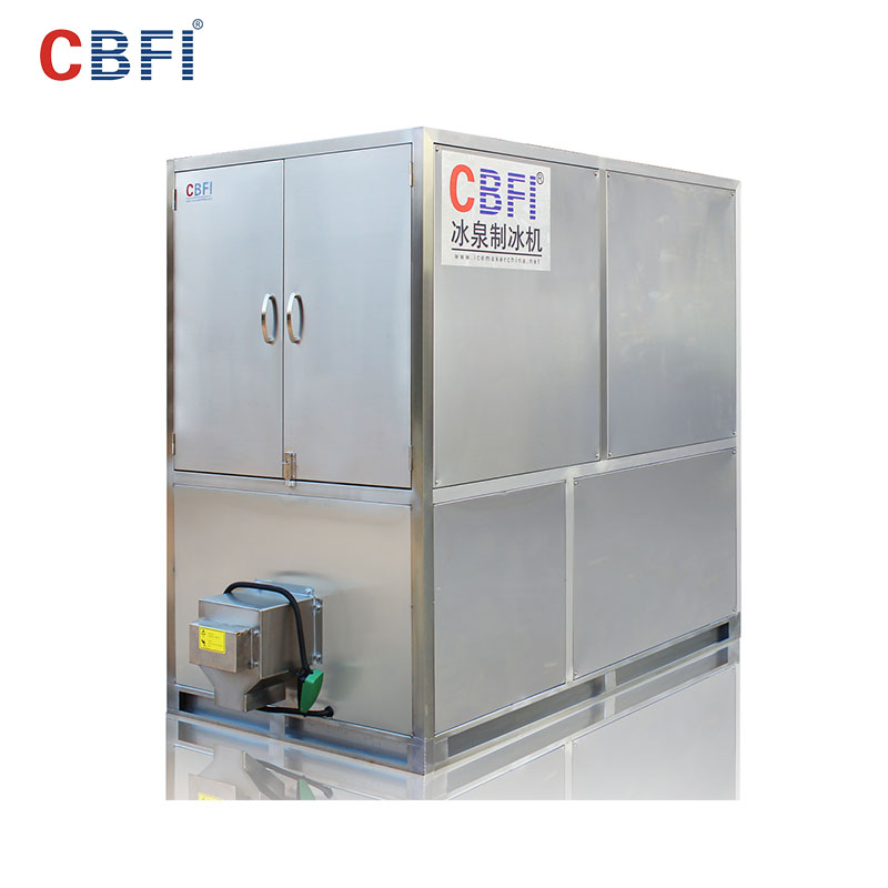 PLC control system large ice cube maker machine with foot switch-CBFI