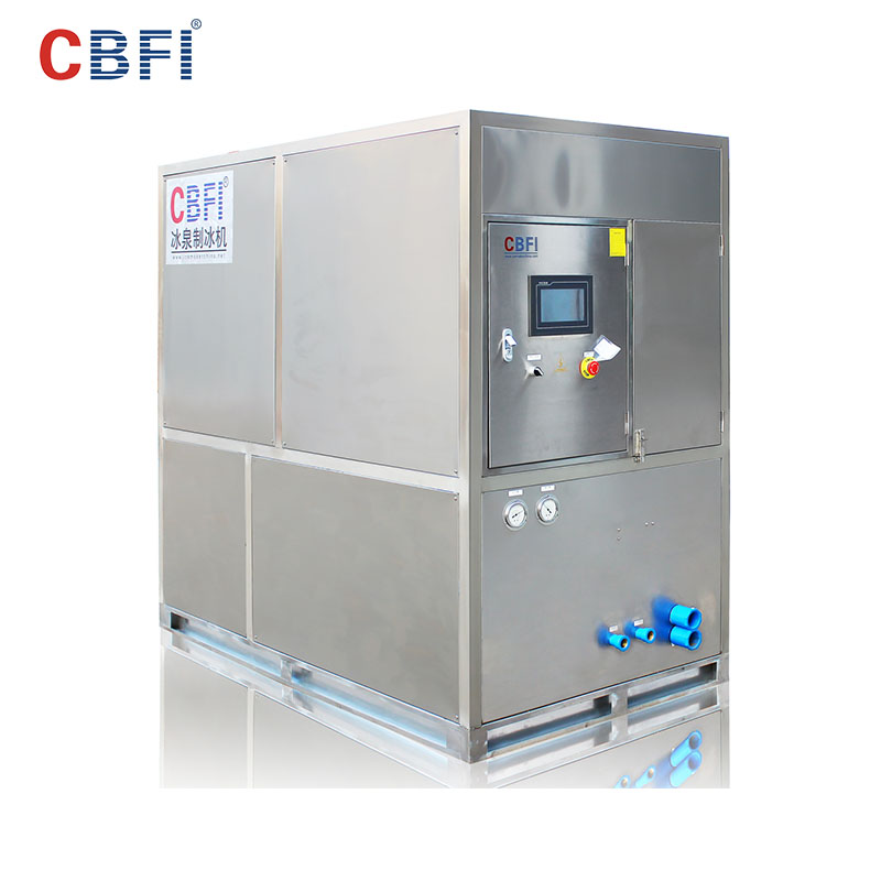 PLC control system large ice cube maker machine with foot switch-CBFI