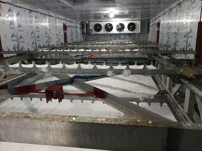 Usine de glace en flocons automatique 50 tonnes par jour, Maroc