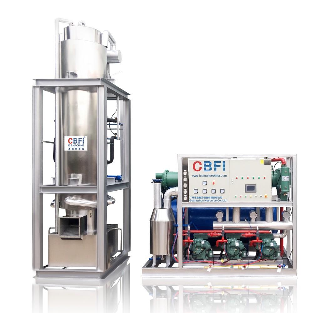 CBFI tons ice tube maker machine manufacturer for beverage cooling