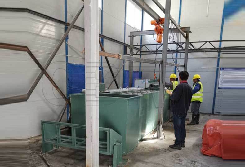 Máquina de bloco de gelo de 3 toneladas para projeto de entrada do túnel Bayu