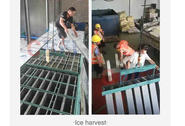 Машина для производства блоков льда 10 тонн для железнодорожного проекта Чжэнвань