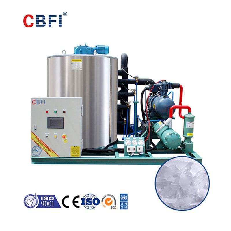 La máquina de hielo en escamas CBFI de 10 toneladas produce helados