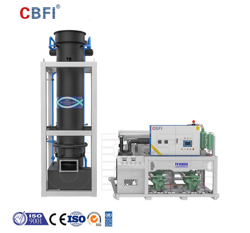 CBFI TV200 20 طنًا يوميًا آلة تصنيع أنابيب الثلج الأوتوماتيكية