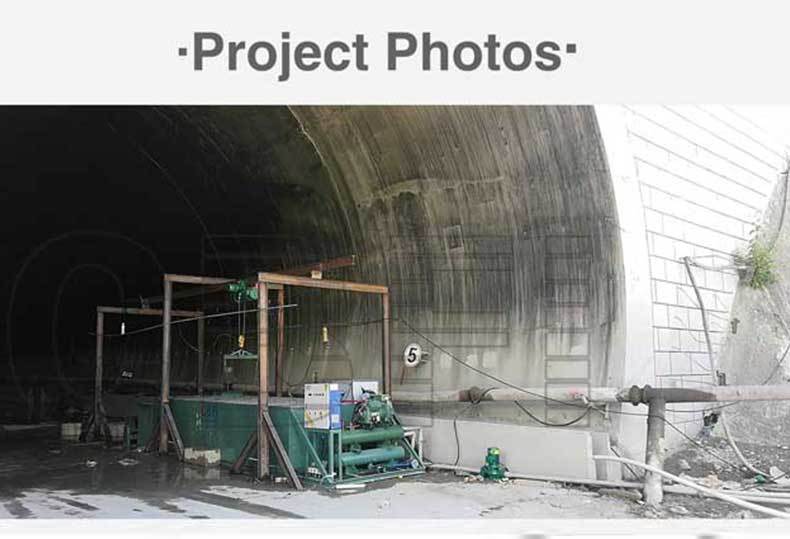 Máquina de bloco de gelo de 5 toneladas para o túnel da montanha Gangmula
