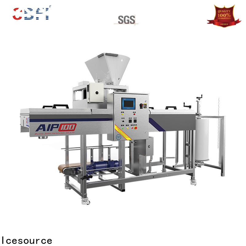 clean automatic ice packing machine large manufacturing for wine cooling